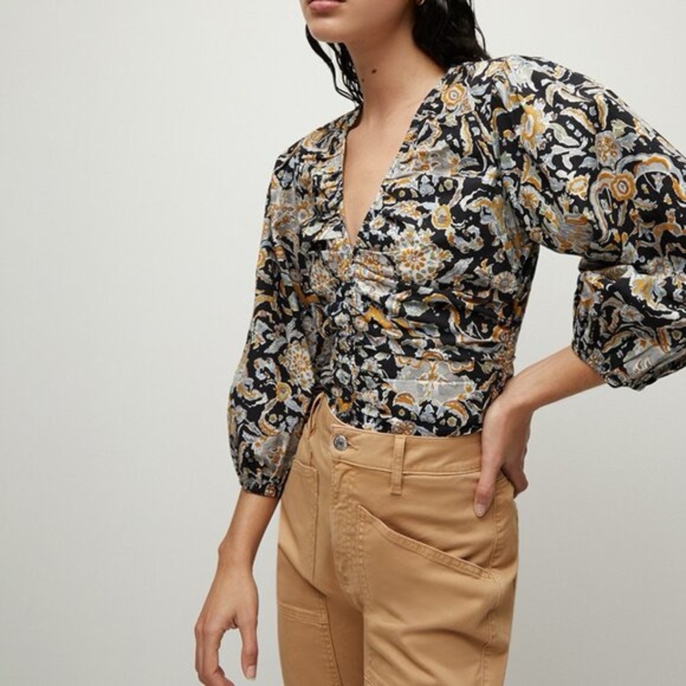 Veronica Beard Breanna Floral Print Blouse. Size 10. MSRP $300. Excellent Cond